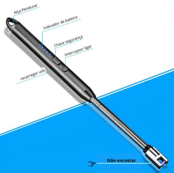 Acendedor de Fogão Elétrico USB Recarregável - Image 4